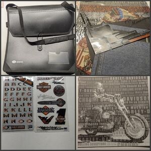 Creative Memories Harley-Davidson Scrapbooking Carry Case Supplies HD Sheets